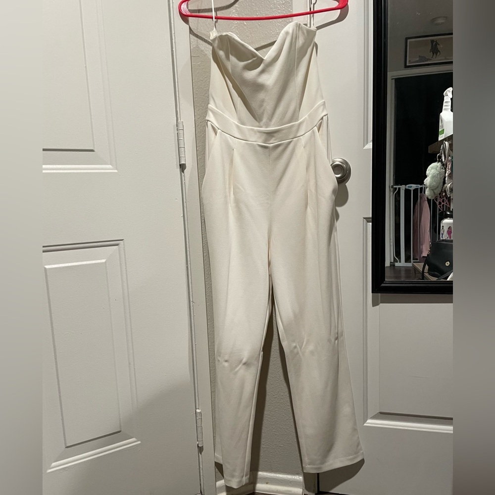 Sweetheart neckline jumpsuit
